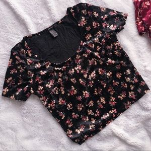 Velvet Crop Top